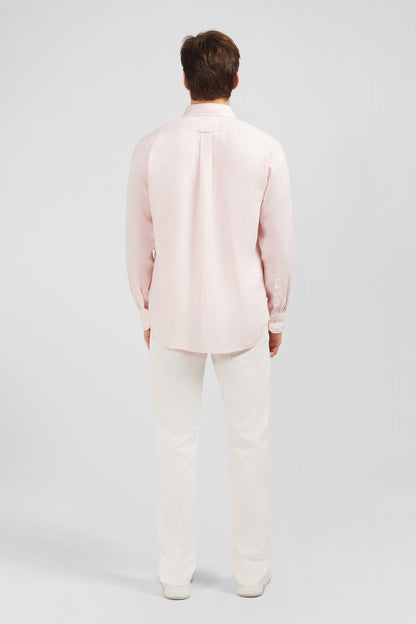 Plain Pink Linen Shirt_E24CHECL0005_ROC10_04