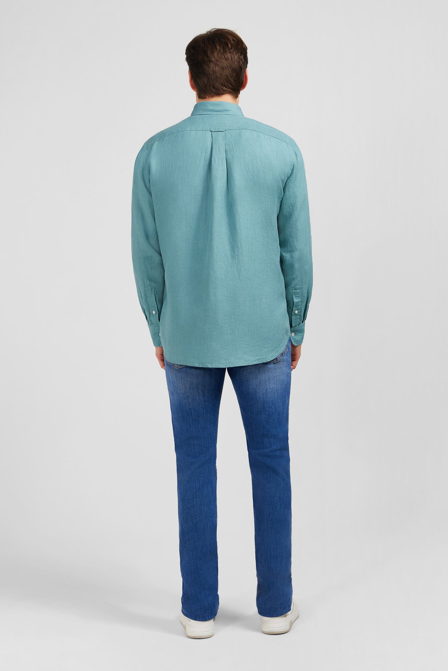 Green Linen Shirt_E24CHECL0005_VEM17_03