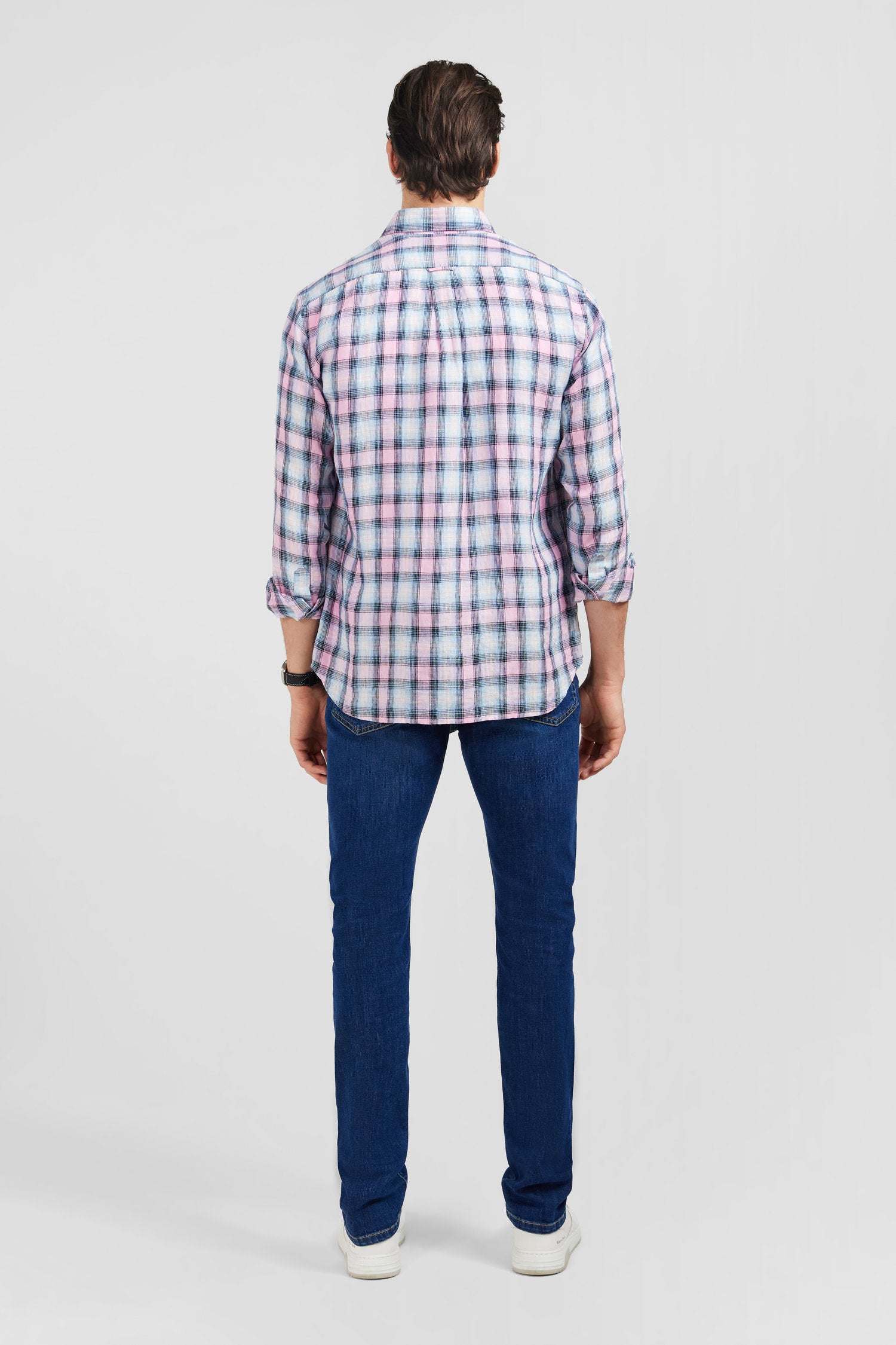 Checked Pink Shirt_E24CHECL0011_ROM_03