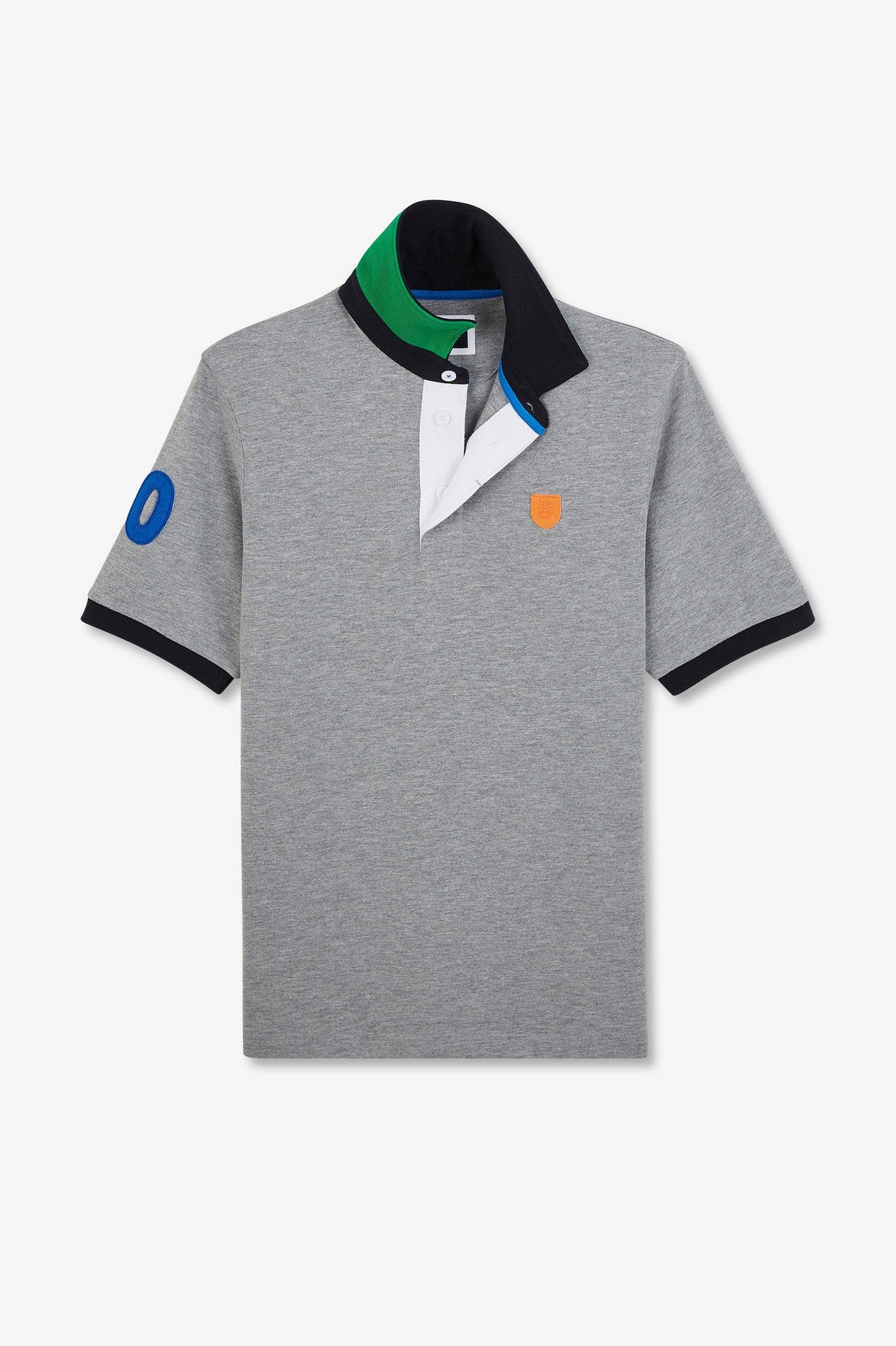 Grey Short-Sleeved Polo Shirt_E24MAIMC0005_GRC_01