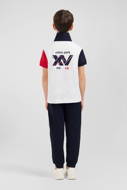 XV De France Short Sleeves Rugby Shirt In Pima Cotton_E24MAIMC0017_BC_03