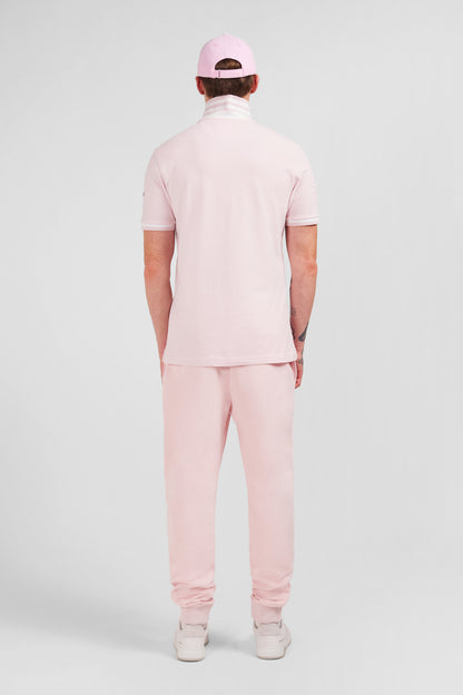 Plain Pink Short-Sleeved Polo Shirt_E24MAIPC0002_ROC11_03