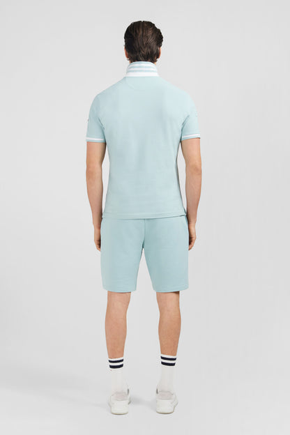 Plain Green Short-Sleeved Polo Shirt_E24MAIPC0002_VEC18_03