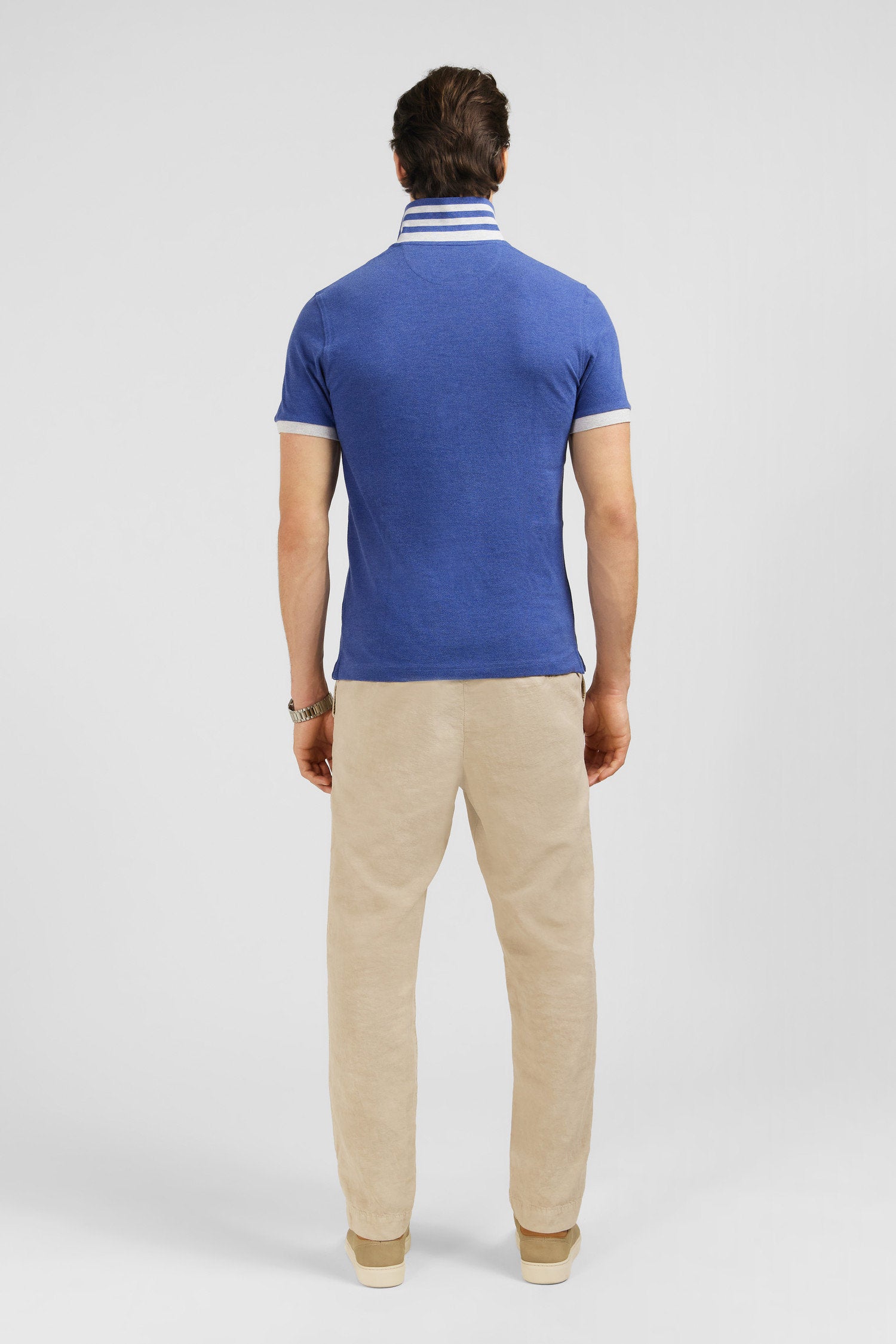 Blue Short-Sleeved Polo Shirt_E24MAIPC0005_BLM30_03