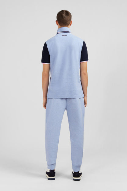 Blue Short-Sleeved Colour-Block Polo Shirt_E24MAIPC0010_BLC21_04