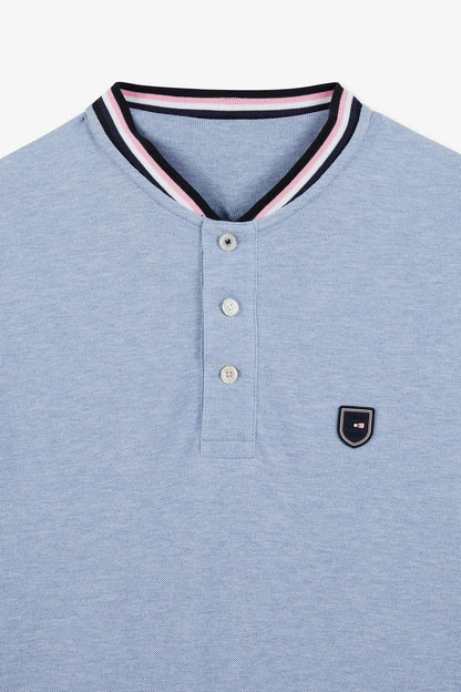 Blue Short-Sleeved Colour-Block Polo Shirt_E24MAIPC0010_BLC21_07