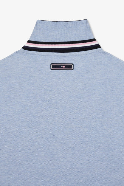 Blue Short-Sleeved Colour-Block Polo Shirt_E24MAIPC0010_BLC21_08