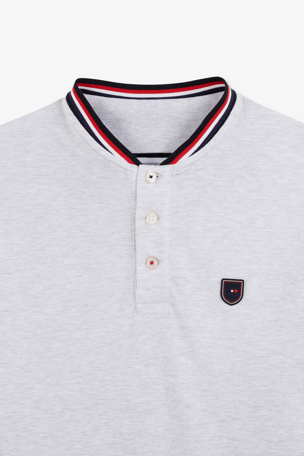 Grey Short-Sleeved Colour-Block Polo Shirt_E24MAIPC0010_GRC7_07