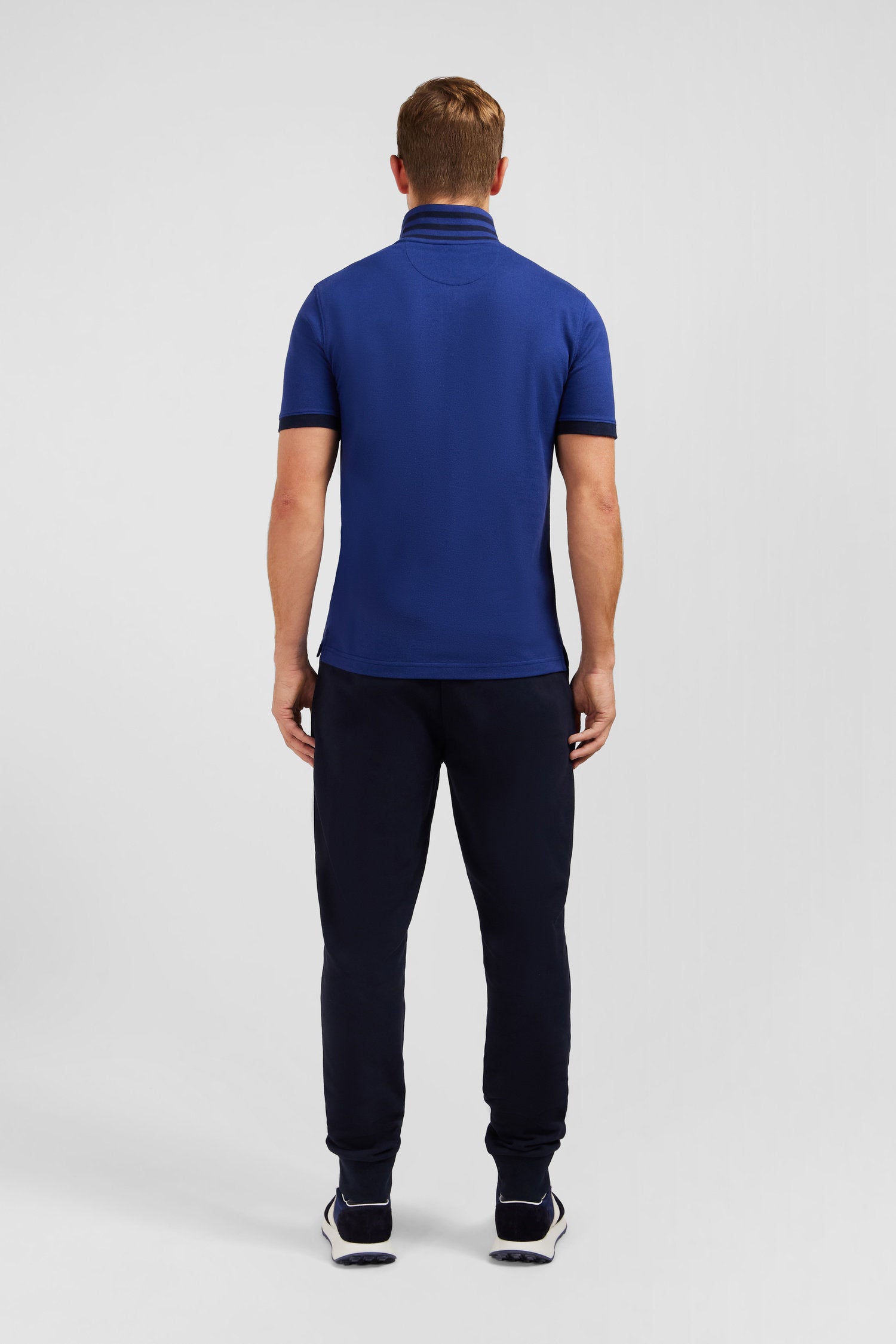 Navy Blue Short-Sleeved Polo Shirt_E24MAIPC0014_BLF13_03