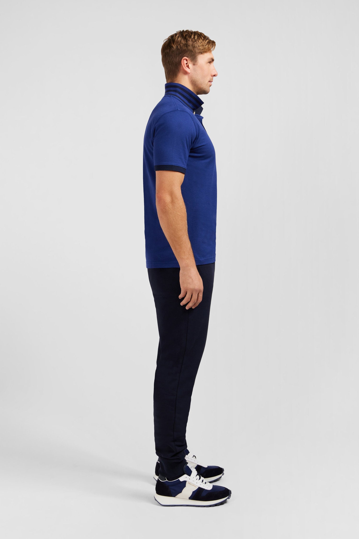 Navy Blue Short-Sleeved Polo Shirt_E24MAIPC0014_BLF13_04