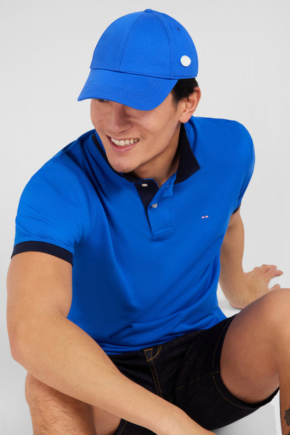 Blue Short-Sleeved Polo Shirt_E24MAIPC0014_BLV10_02