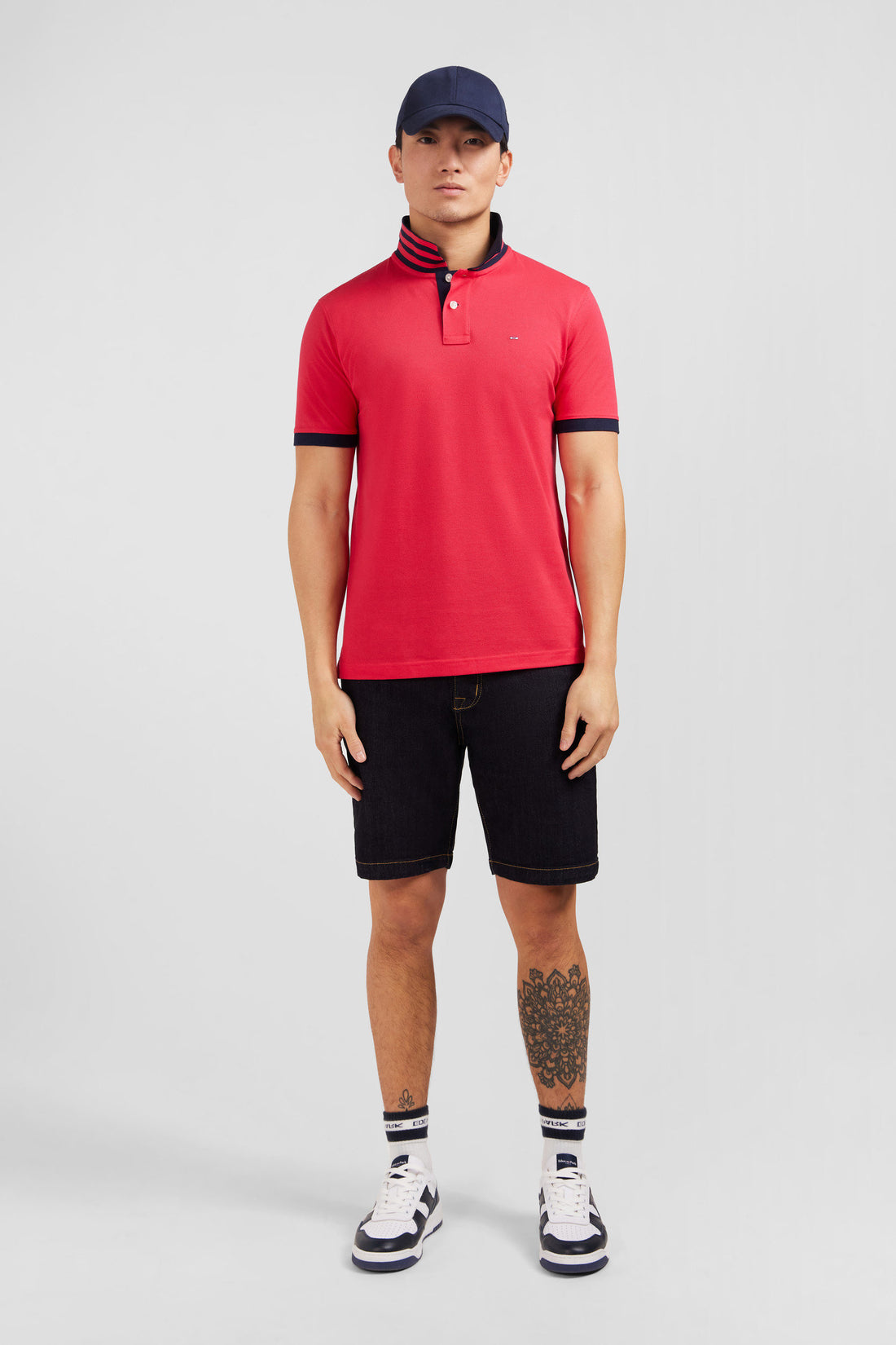 Red Short-Sleeved Polo Shirt_E24MAIPC0014_RGM10_01