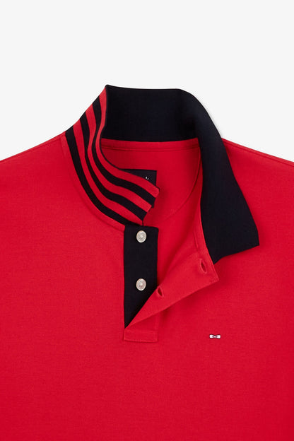 Red Short-Sleeved Polo Shirt_E24MAIPC0014_RGM10_06