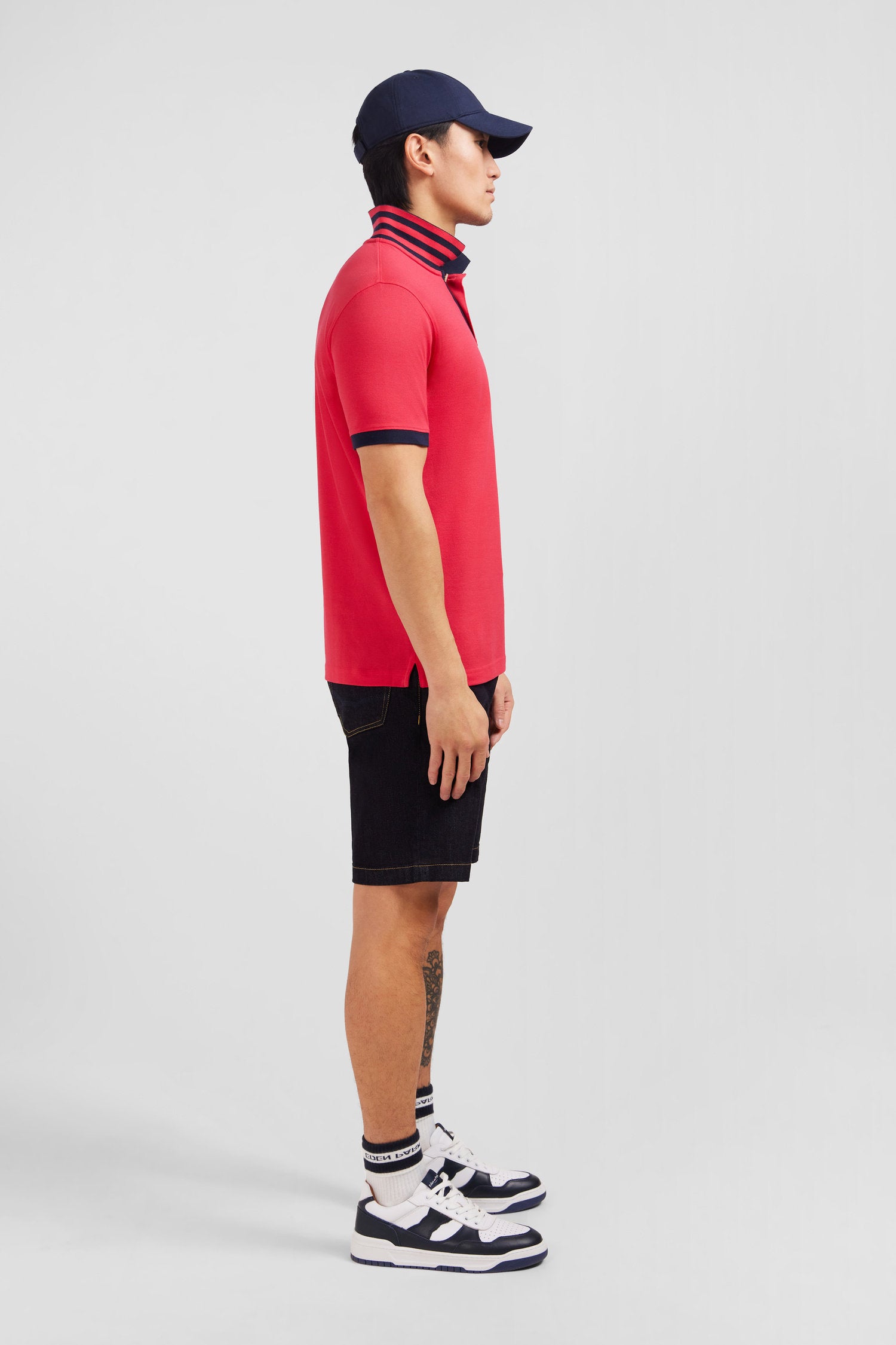 Red Short-Sleeved Polo Shirt_E24MAIPC0014_RGM10_08