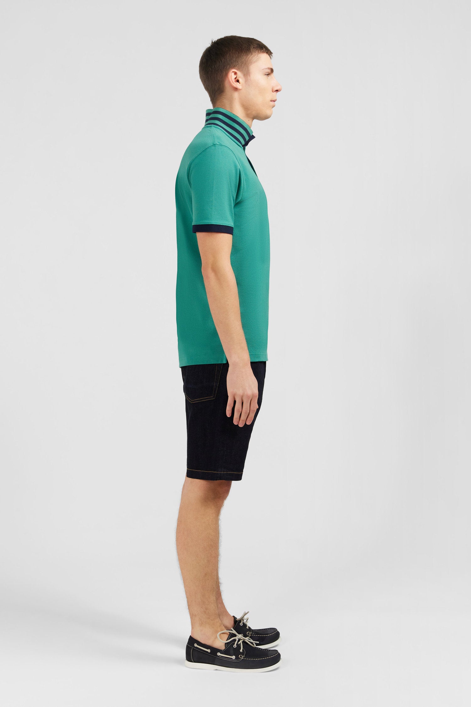 Green Short-Sleeved Polo Shirt_E24MAIPC0014_VEM32_04