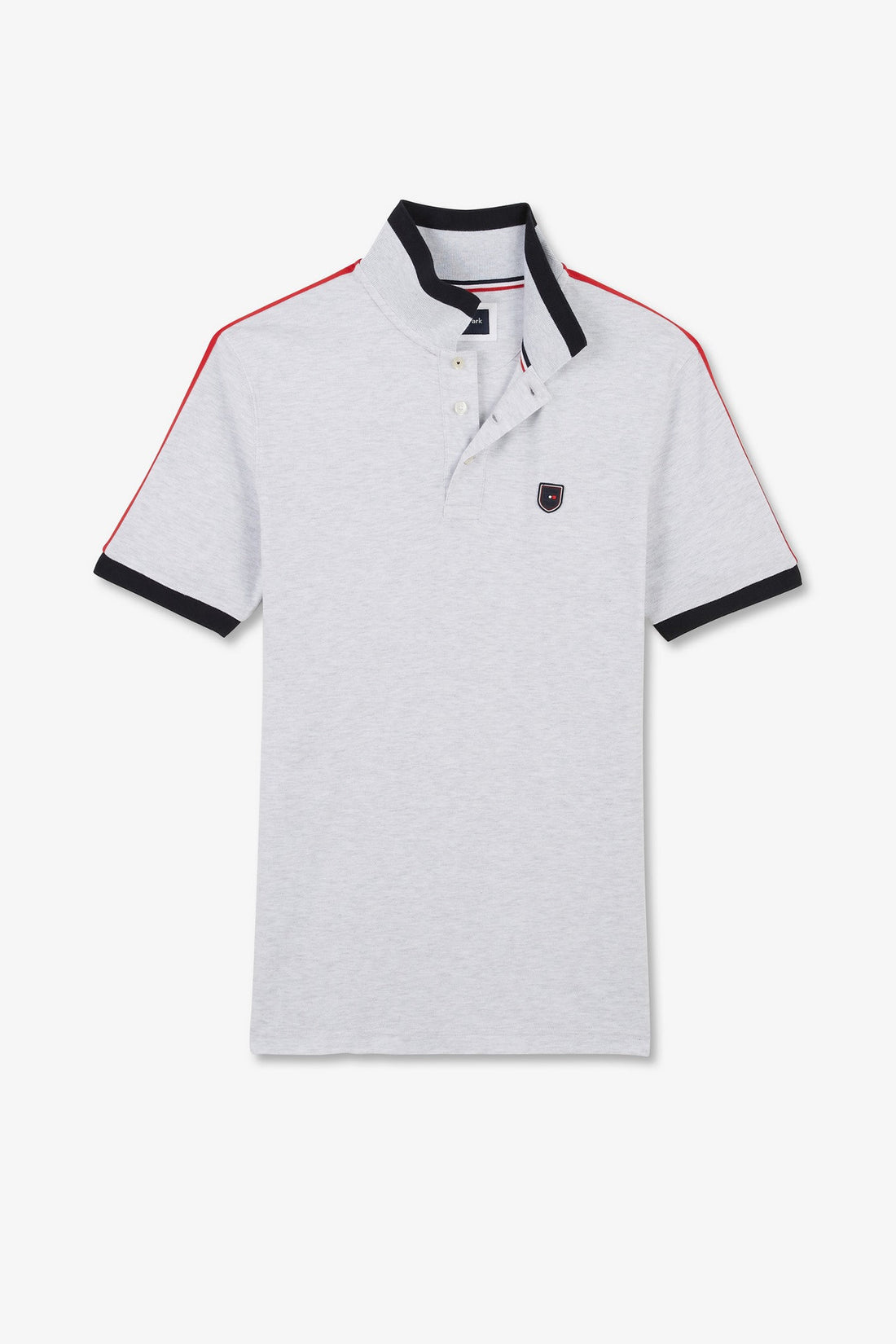 Grey Marled Short-Sleeved Polo Shirt_E24MAIPC0021_GRC7_02