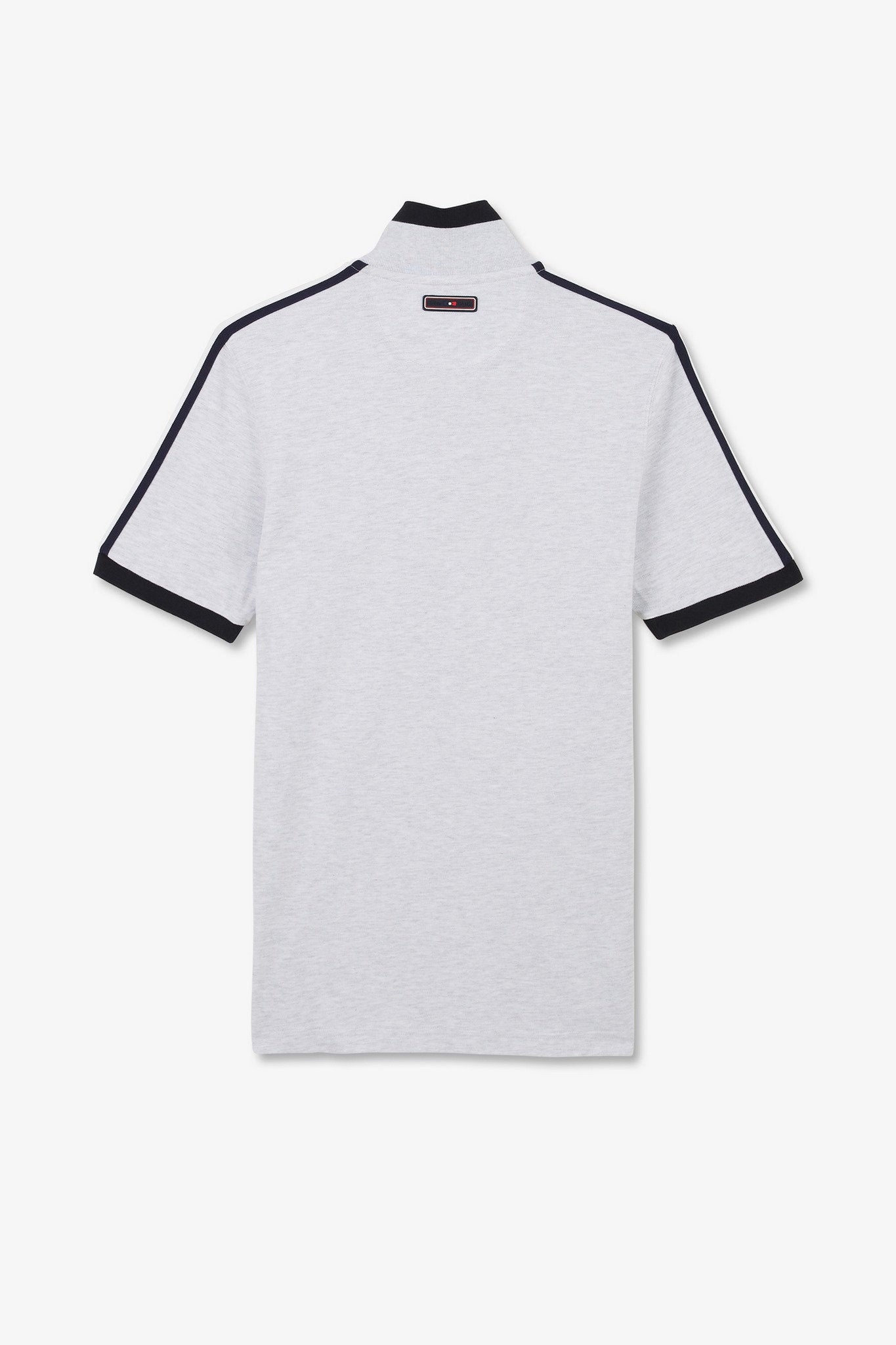 Grey Marled Short-Sleeved Polo Shirt_E24MAIPC0021_GRC7_05