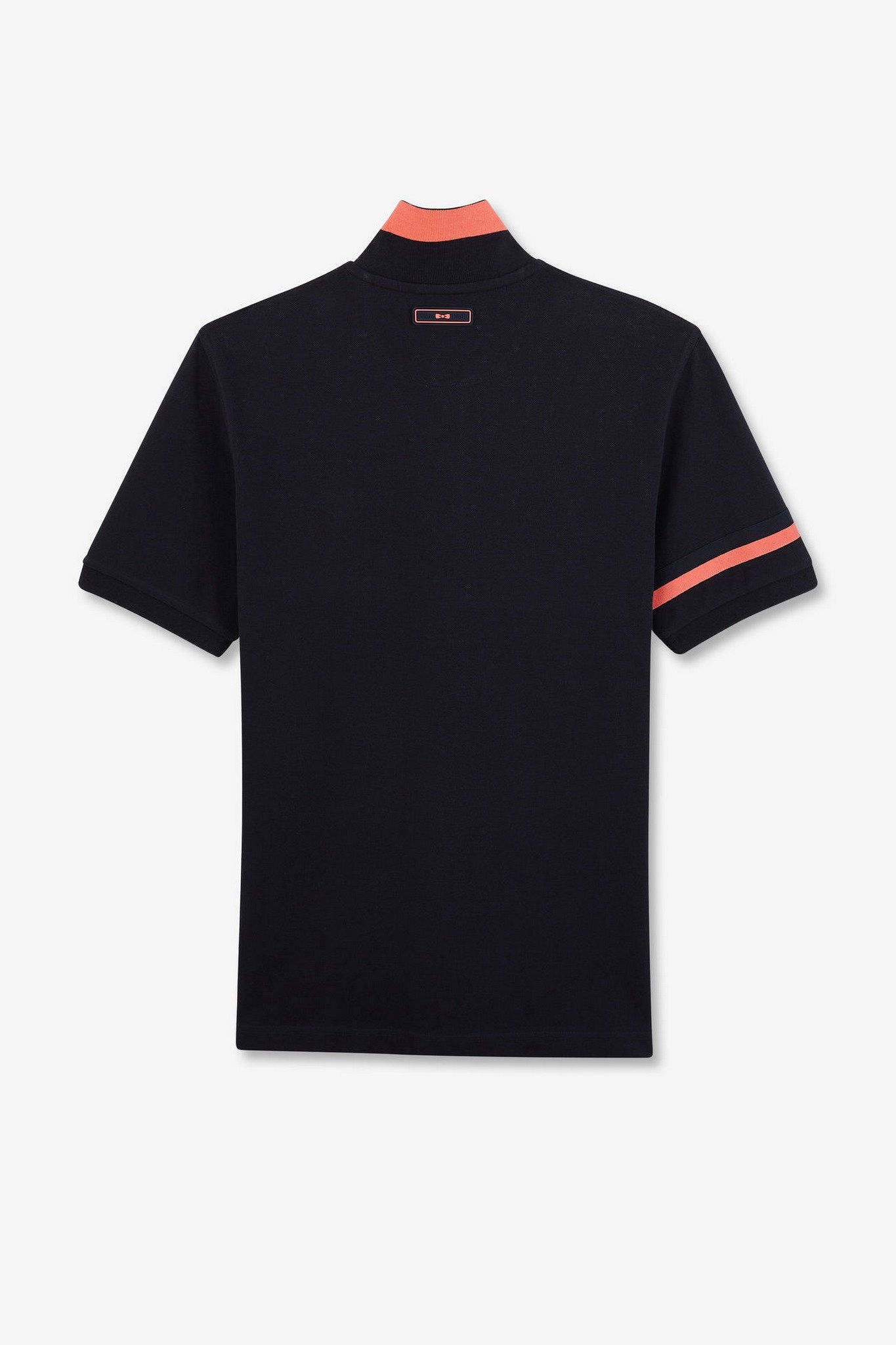 Navy Blue Short Sleeved Polo Shirt_E24Maipc0026_Blf_05