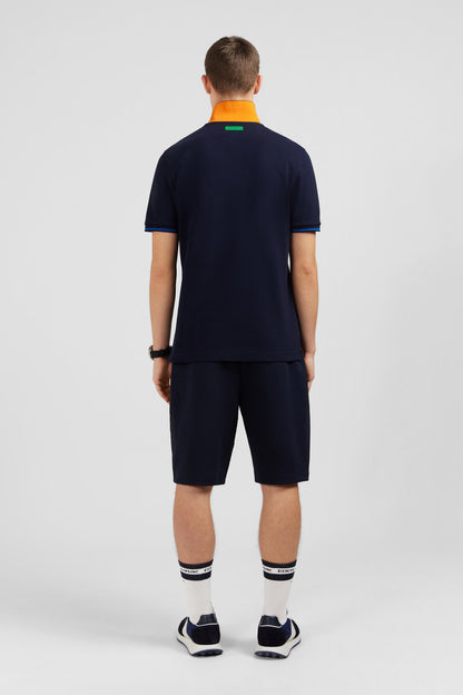 Navy Blue Short-Sleeved Polo Shirt_E24MAIPC0027_BLF_04