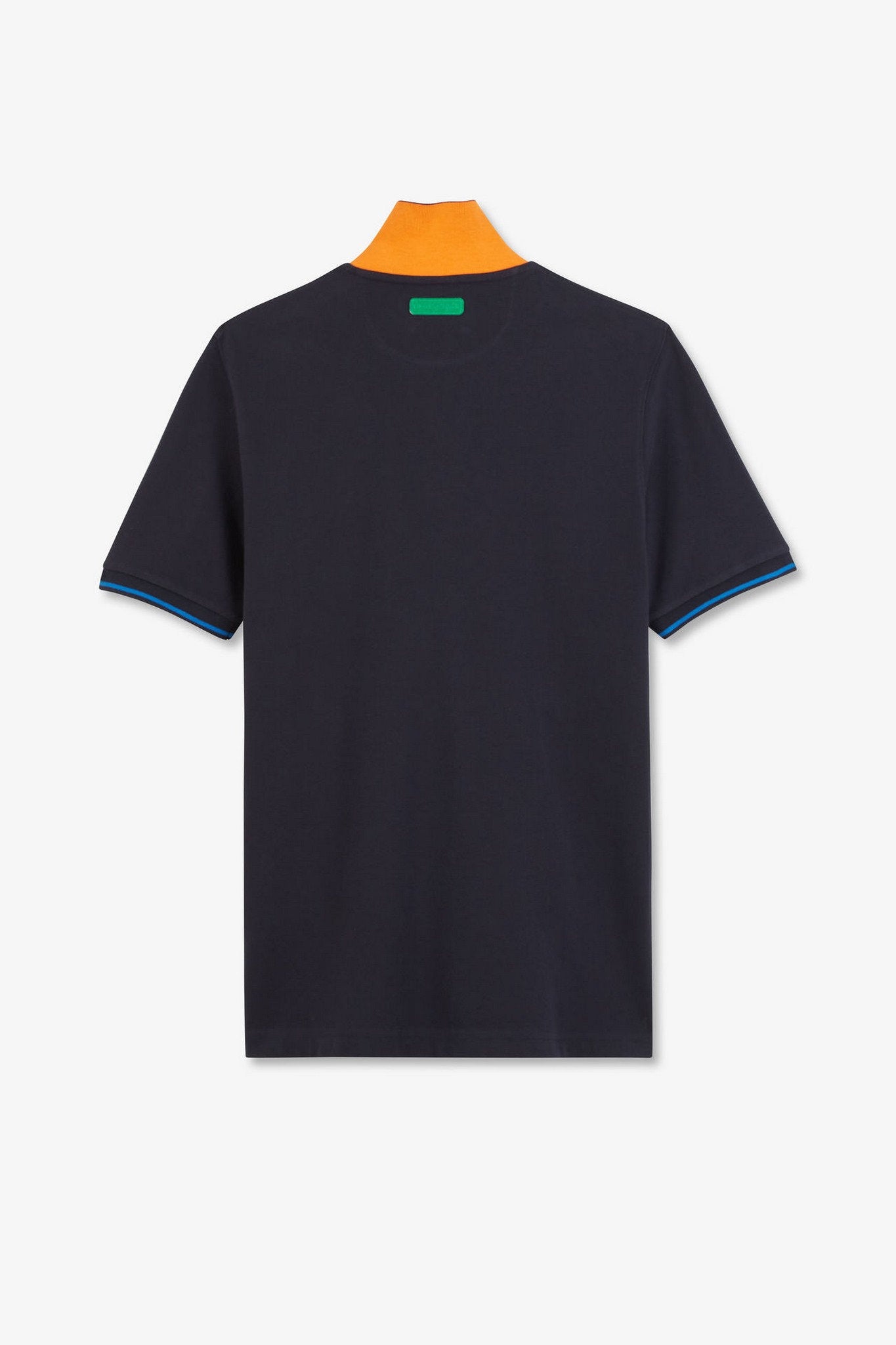 Navy Blue Short-Sleeved Polo Shirt_E24MAIPC0027_BLF_05