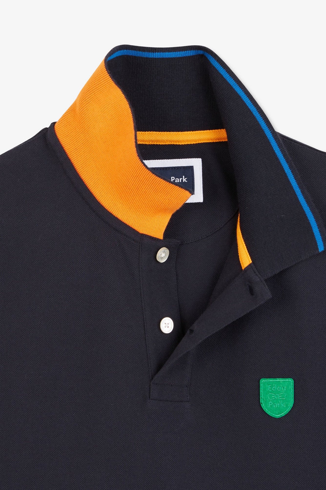 Navy Blue Short-Sleeved Polo Shirt_E24MAIPC0027_BLF_06