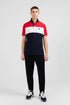 Red Colour-Block Polo Shirt In PiquŽ Cotton With XV De France Embroidery_E24MAIPC0029_RGM1_01