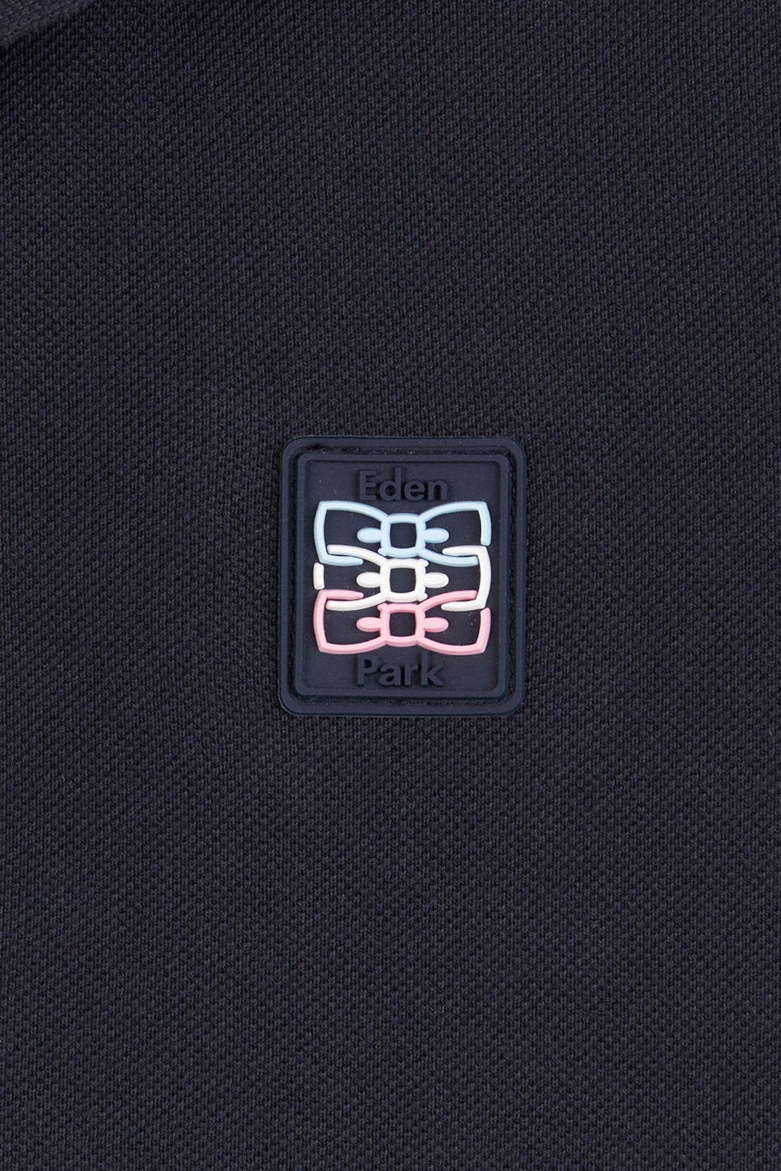 Navy Blue Polo Shirt With Tricolour Details_E24MAIPC0035_BLF_07