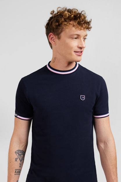 Navy Blue Short-Sleeved T-Shirt_E24MAITC0024_BLF_02