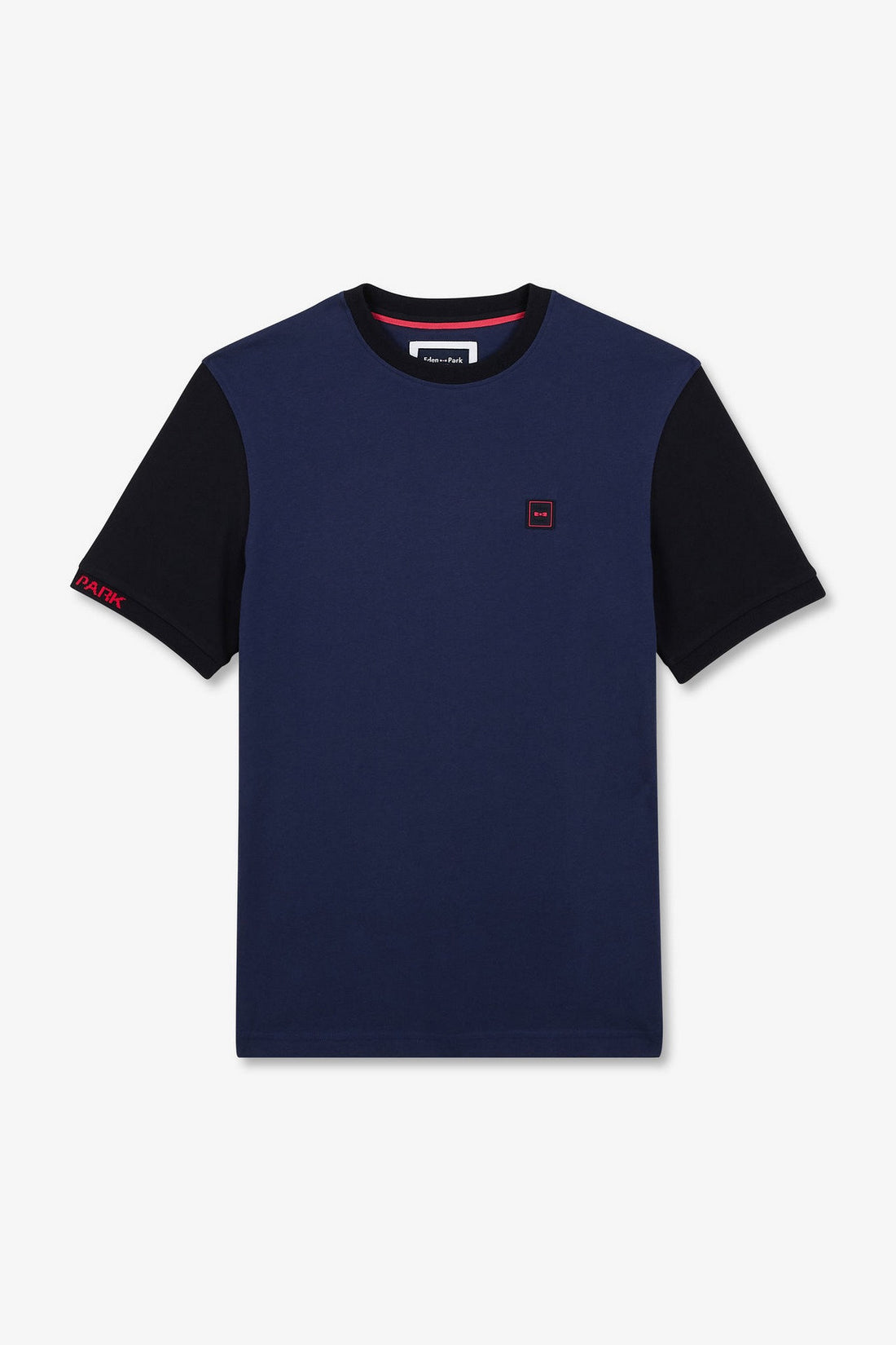Dark Blue Colour-Block T-Shirt_E24MAITC0028_BLF13_02