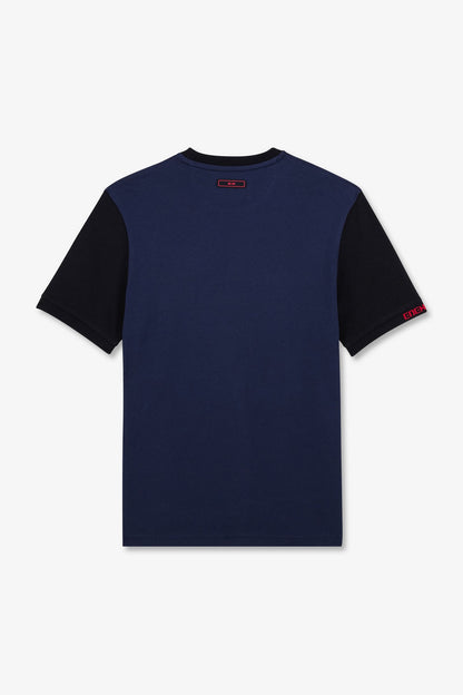 Dark Blue Colour-Block T-Shirt_E24MAITC0028_BLF13_05