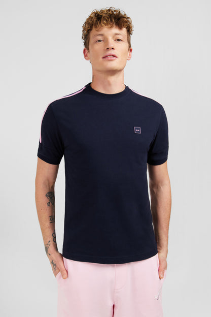 Navy Blue Short-Sleeved T-Shirt_E24MAITC0031_BLF_02