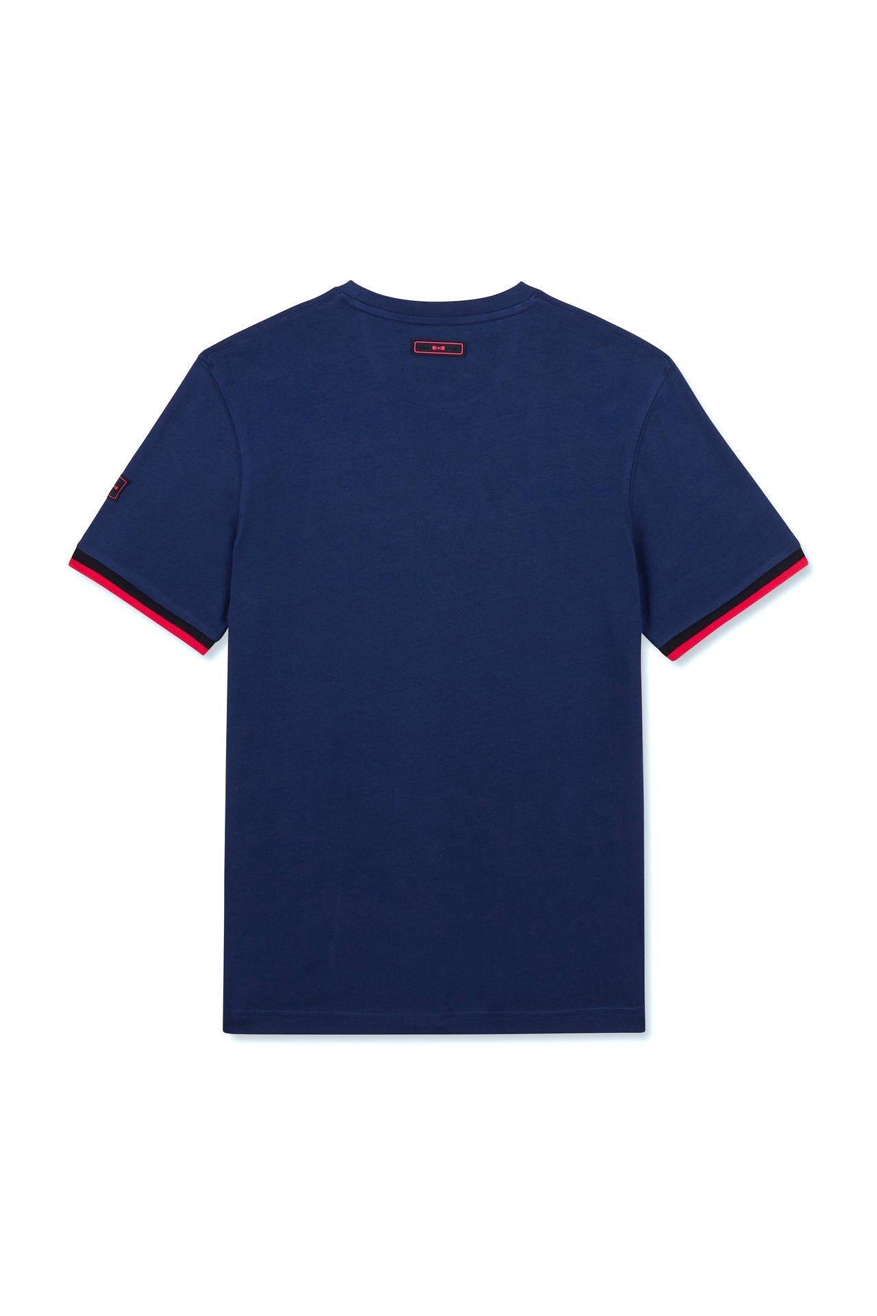 Dark Blue T-Shirt With Two-Tone Eden Park Embroidery_E24MAITC0032_BLF13_05