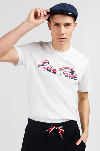 White T-Shirt With Double Eden Park Lettering_E24MAITC0039_BC_03