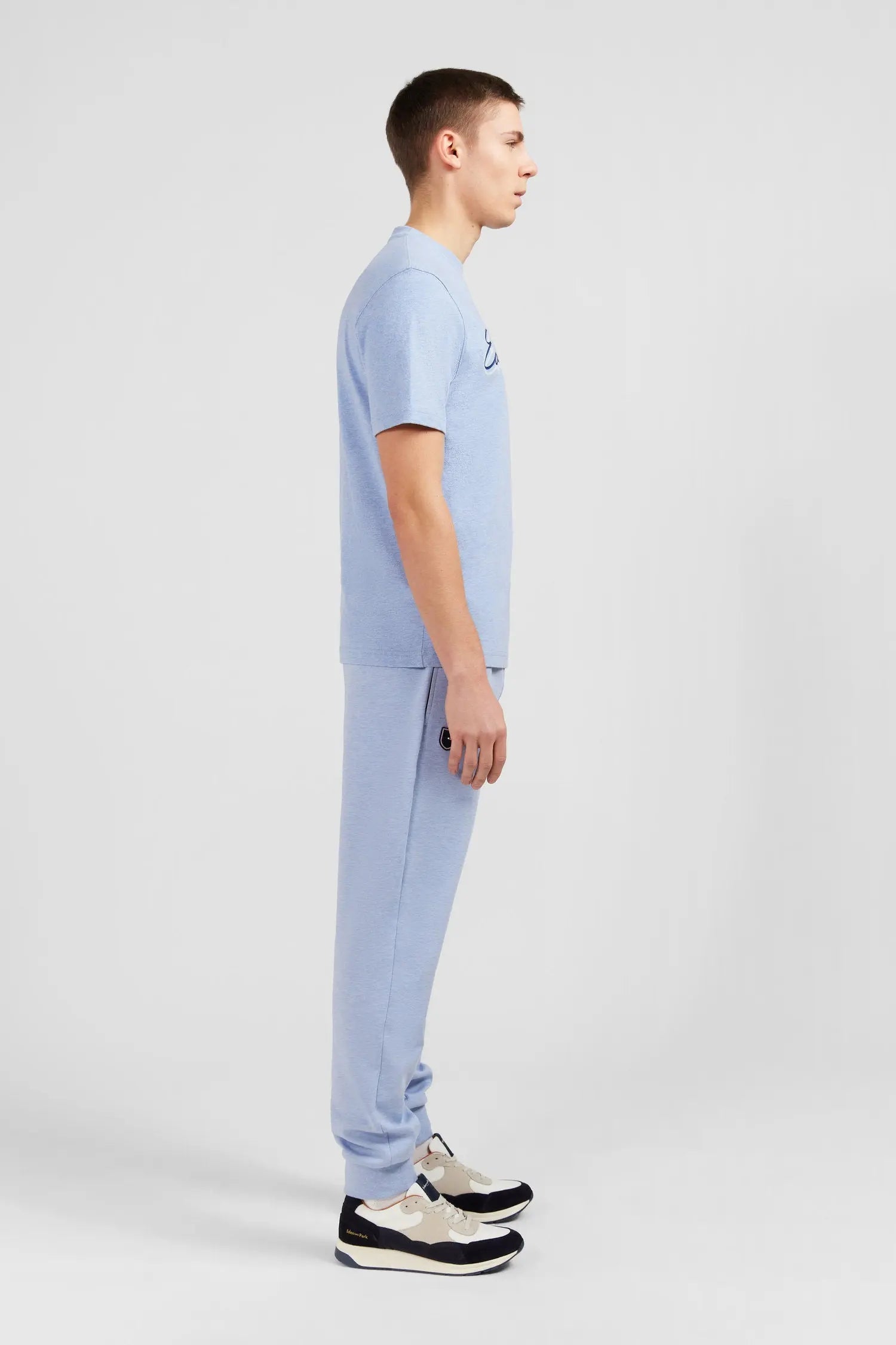Light Blue T-Shirt With Double Eden Park Lettering_E24MAITC0039_BLC21_08