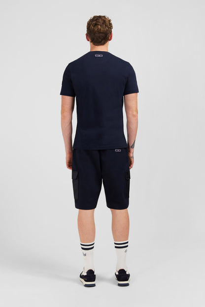 Navy Blue Eden Park Printed Short-Sleeved T-Shirt_E24MAITC0040_BLF_03