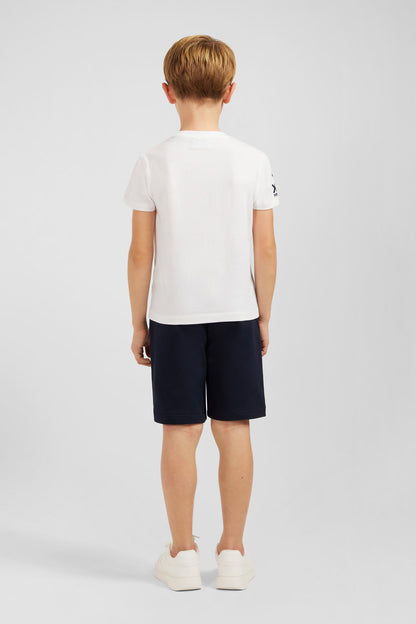 White XV De France T-Shirt In Cotton Jersey_E24MAITC0067_BC_03