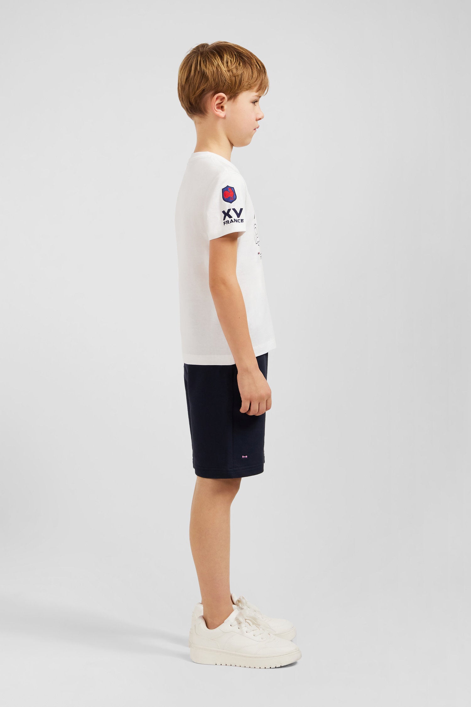 White XV De France T-Shirt In Cotton Jersey_E24MAITC0067_BC_04