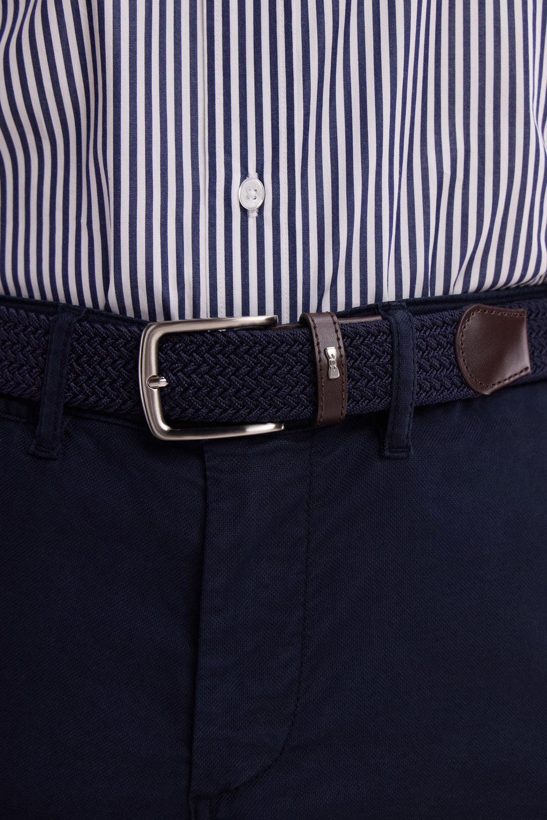 Eden Park_Navy Plain Rubber Elastic Belt_E25ACTCE0001_BLF_01