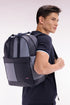 Eden Park_Barbarian Colorblock Backpack in Navy and Grey Rubber_E25BAGSD0003_BLF_01