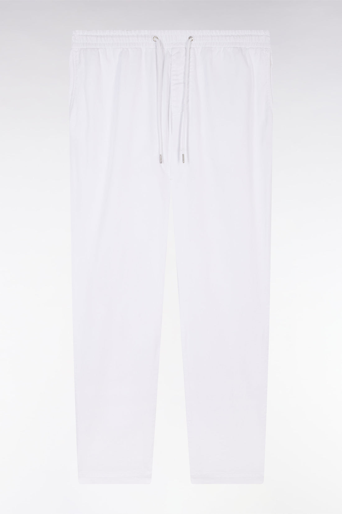 Eden Park_Elastic Chinos in White Stretch Cotton - Lyocell Blend_E25BASPA0024_ECC_01