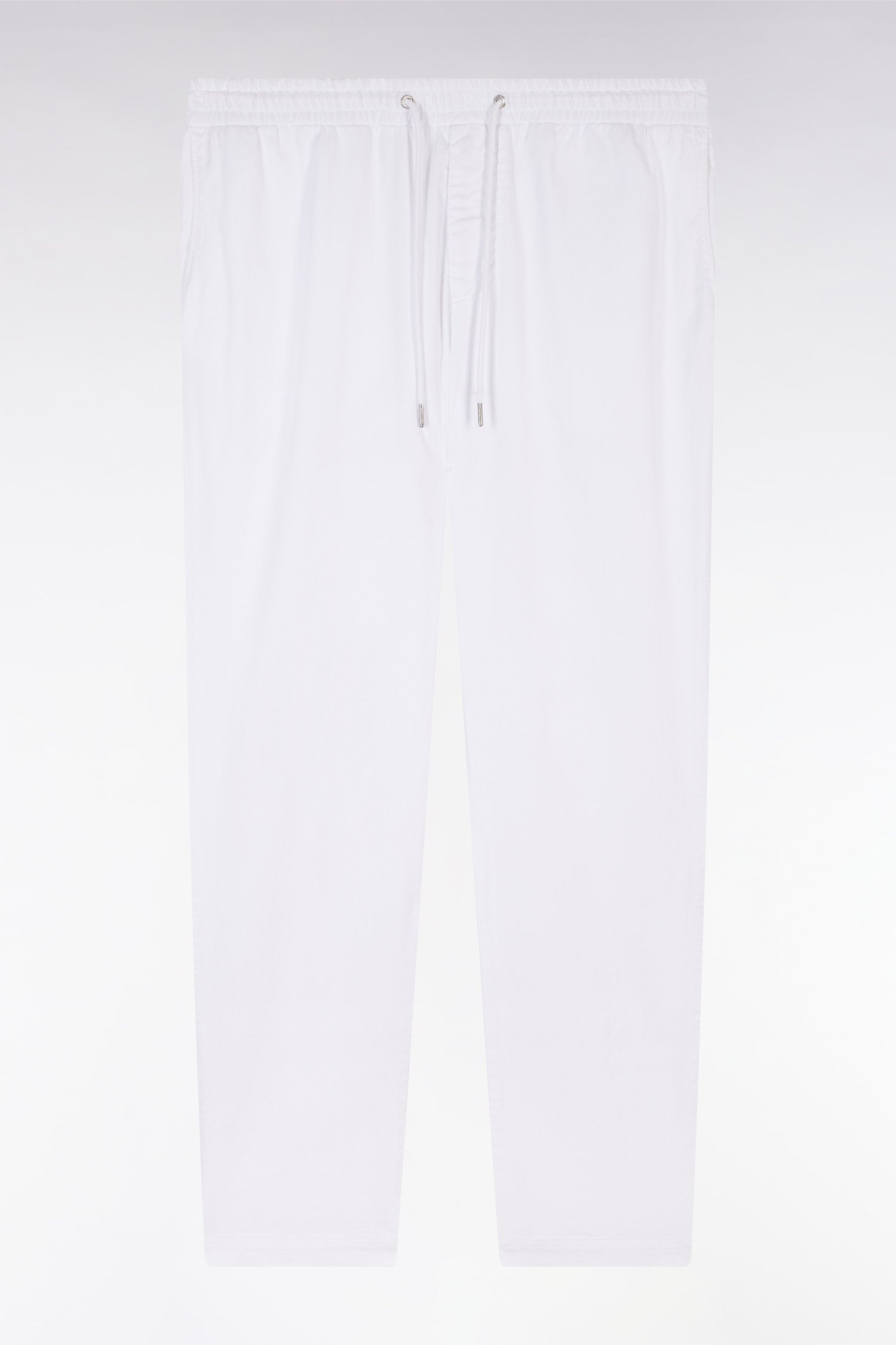 Eden Park_Elastic Chinos in White Stretch Cotton - Lyocell Blend_E25BASPA0024_ECC_01
