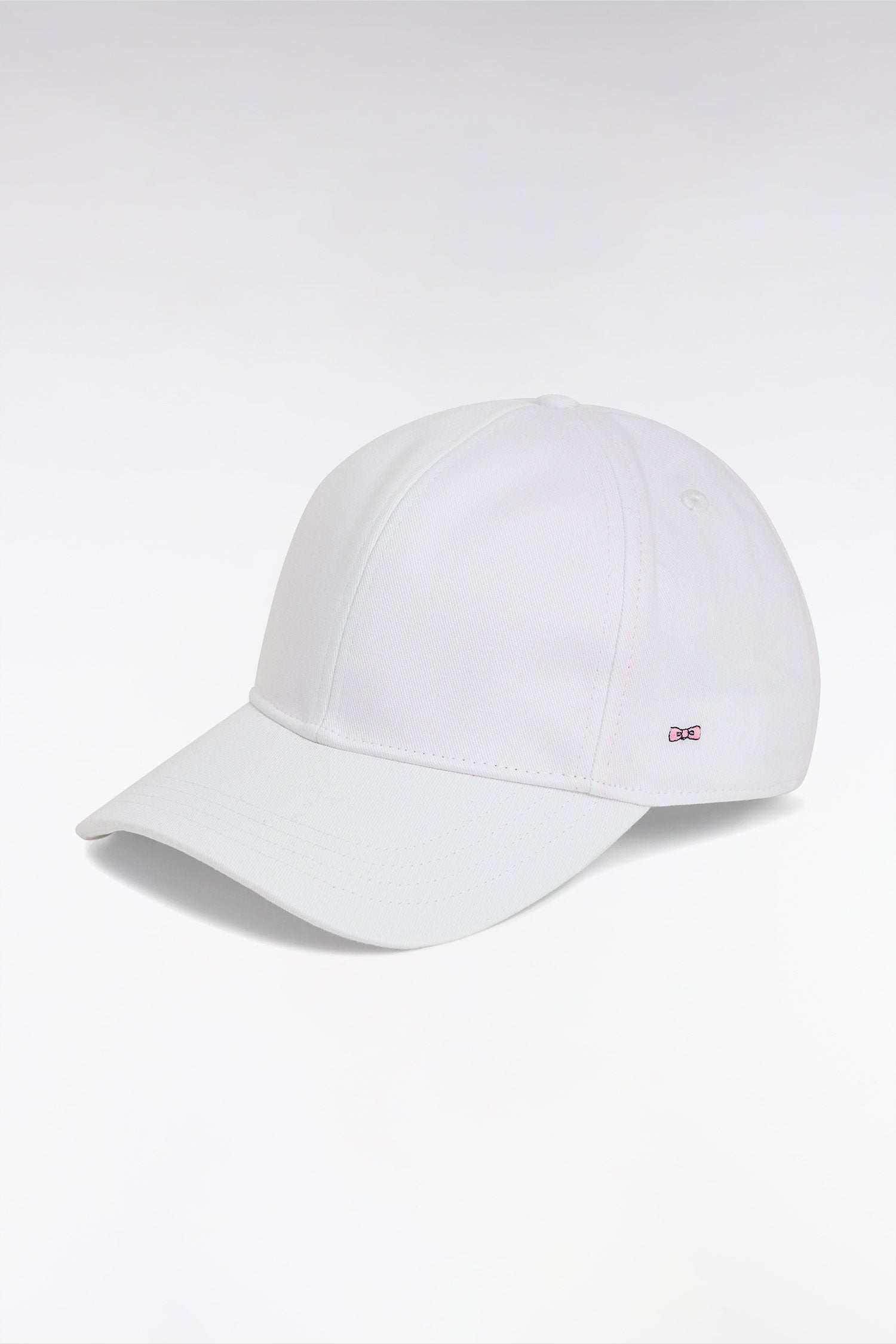 Eden Park_White Cotton Twill Cap with Bow Tie Embroidery_E25CHACA0001_BC_02