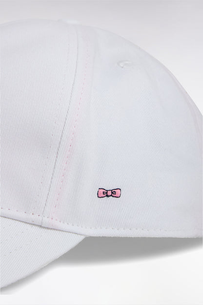 Eden Park_White Cotton Twill Cap with Bow Tie Embroidery_E25CHACA0001_BC_03