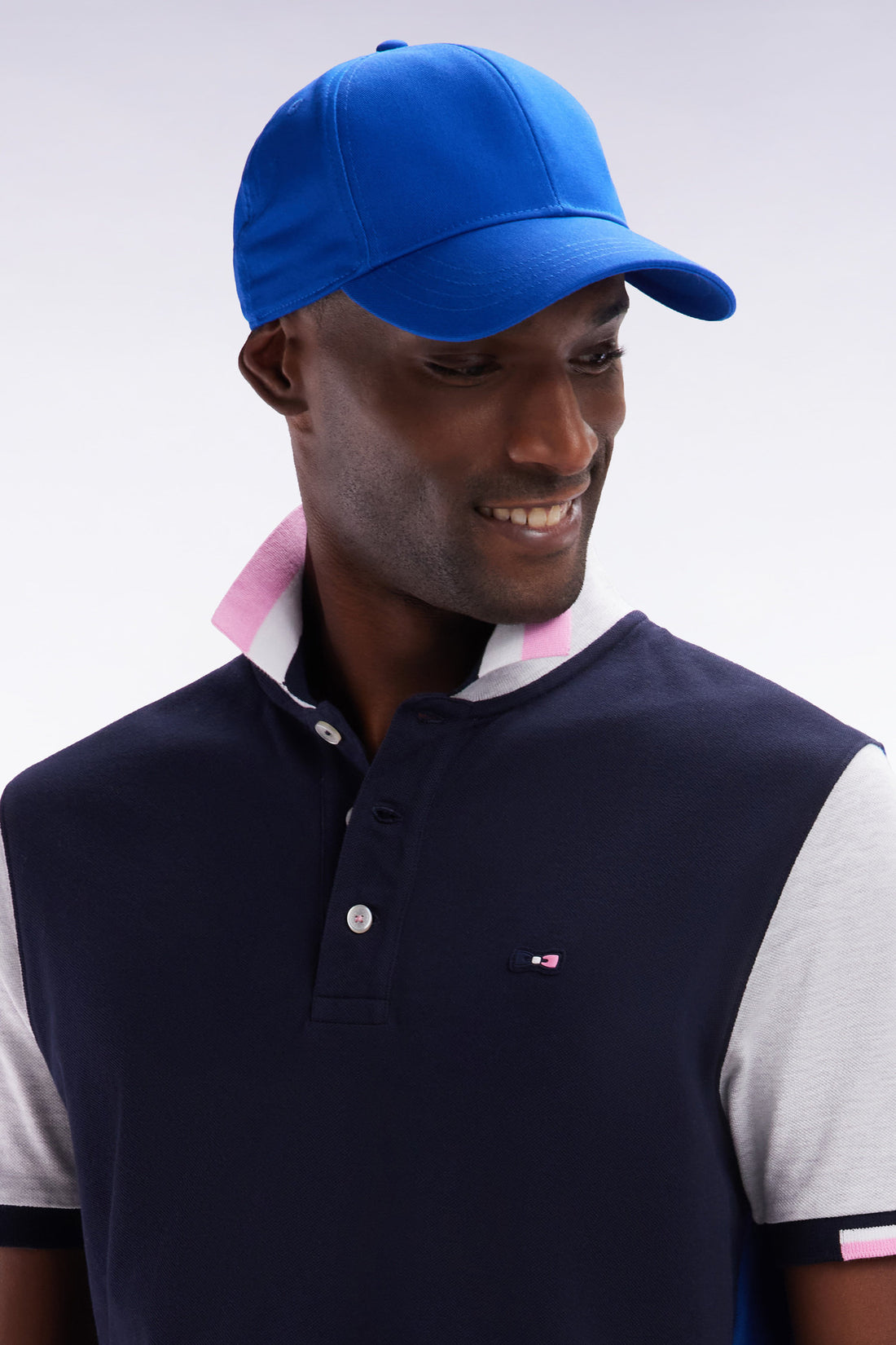 Eden Park_Navy Cotton Twill Cap with Bow Tie Embroidery_E25CHACA0001_BLM33_01