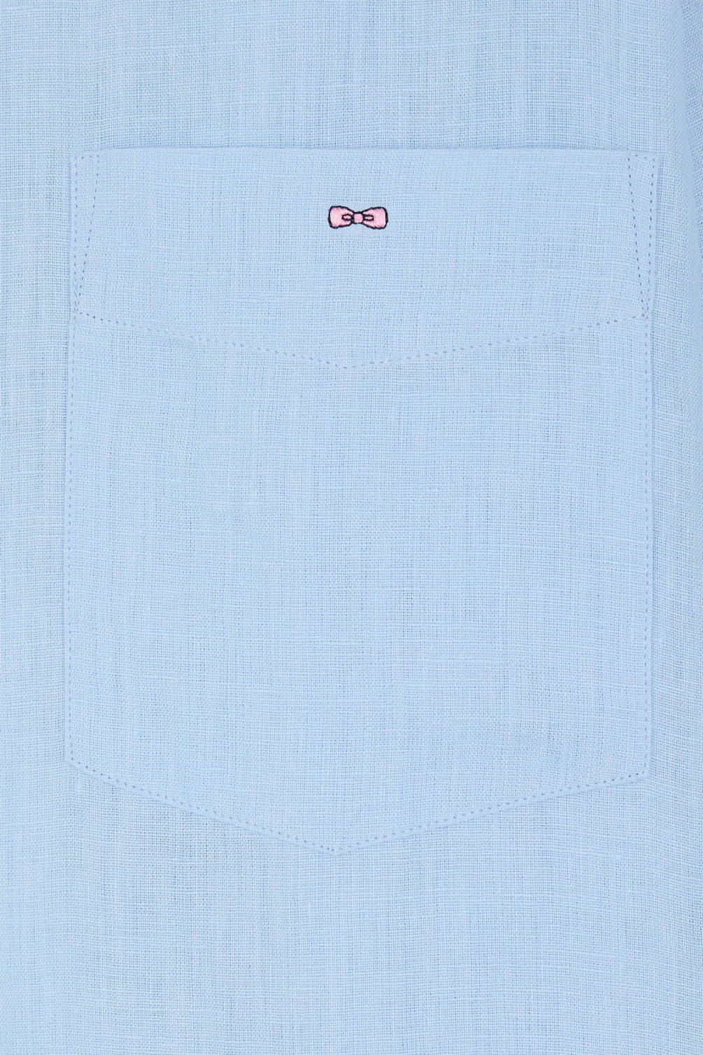 Eden Park_Straight-Fit Sky Blue Linen Shirt_E25CHECL0005_BLC26_05