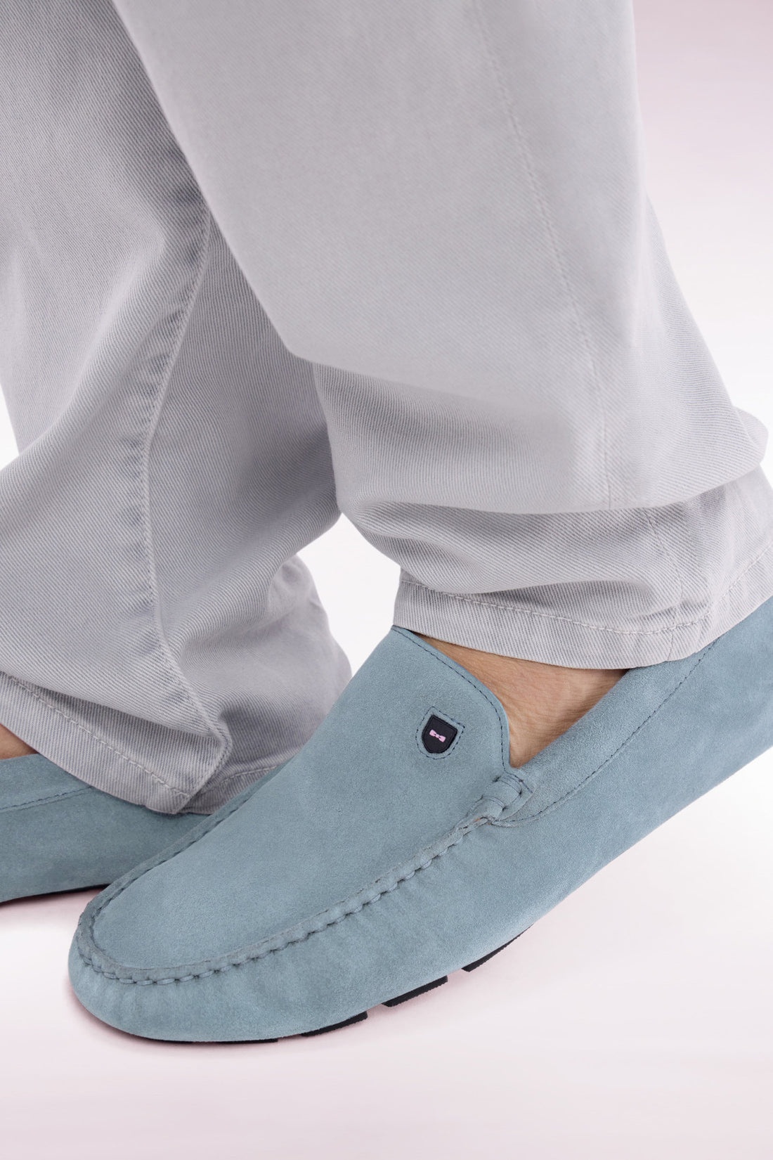 Eden Park_Sky Blue Suede Leather Loafers_E25CHSMO0001_BLF25_01