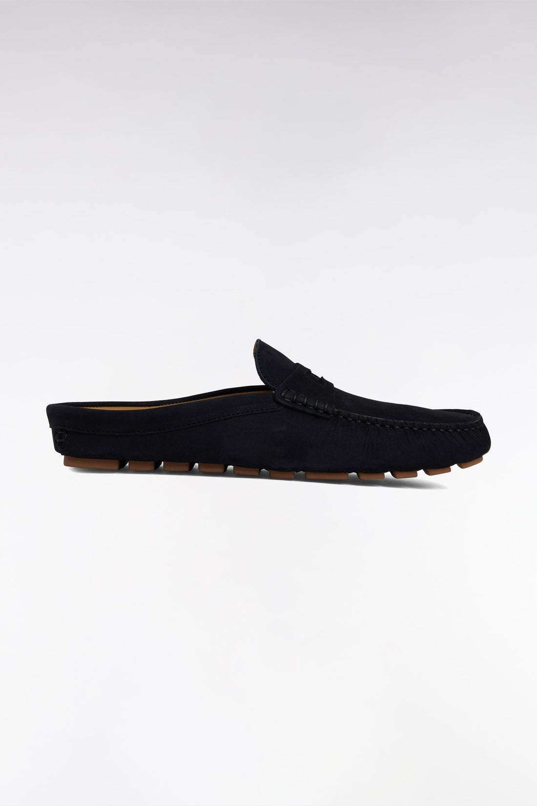 Eden Park_Navy Suede Slipper Loafers_E25CHSMO0005_BLF_01