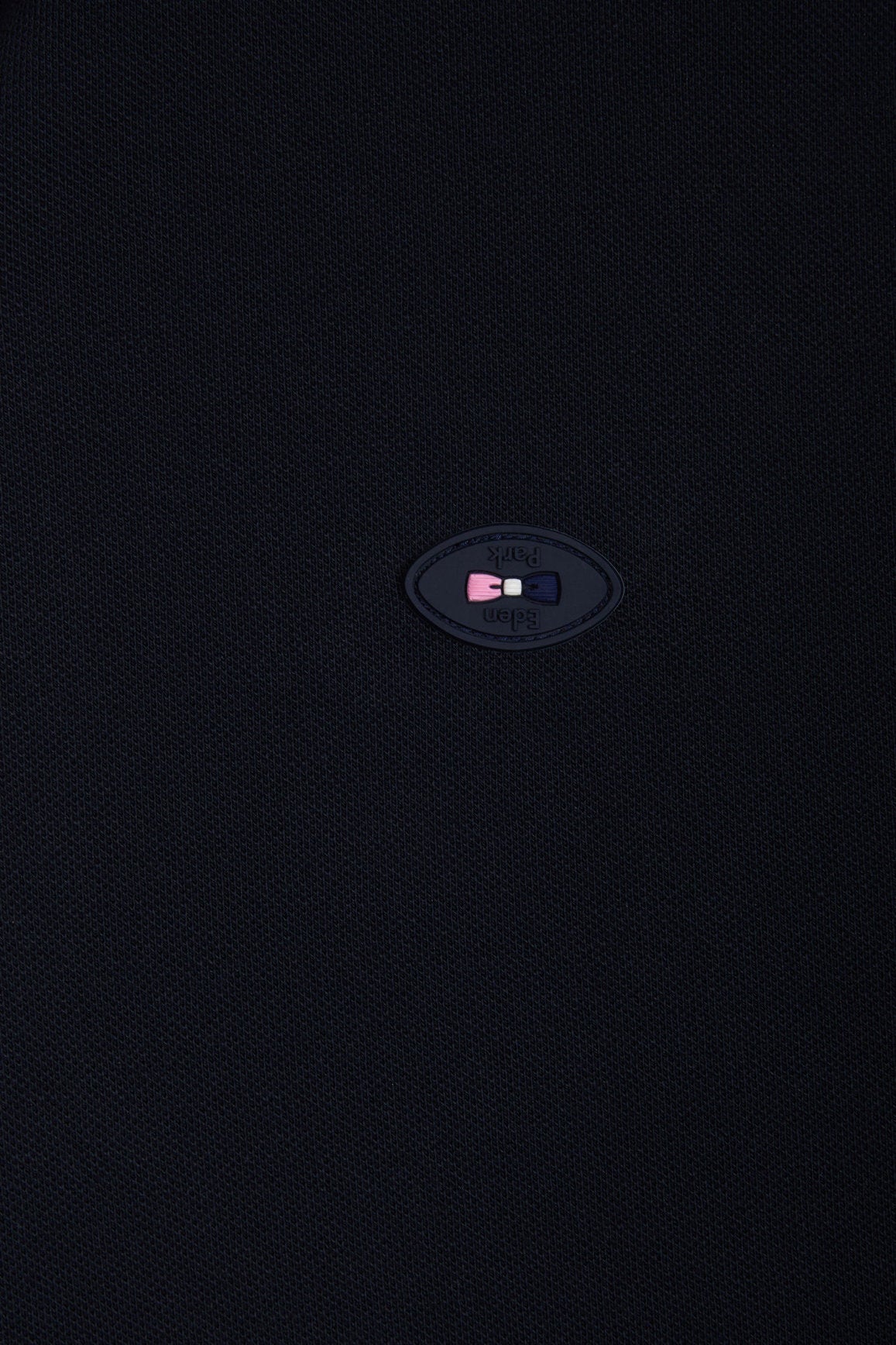 Eden Park_Slim-Fit Short-Sleeved Polo Shirt in Navy Stretch Cotton with Zipped Collar_E25MAIPC0056_BLF_05