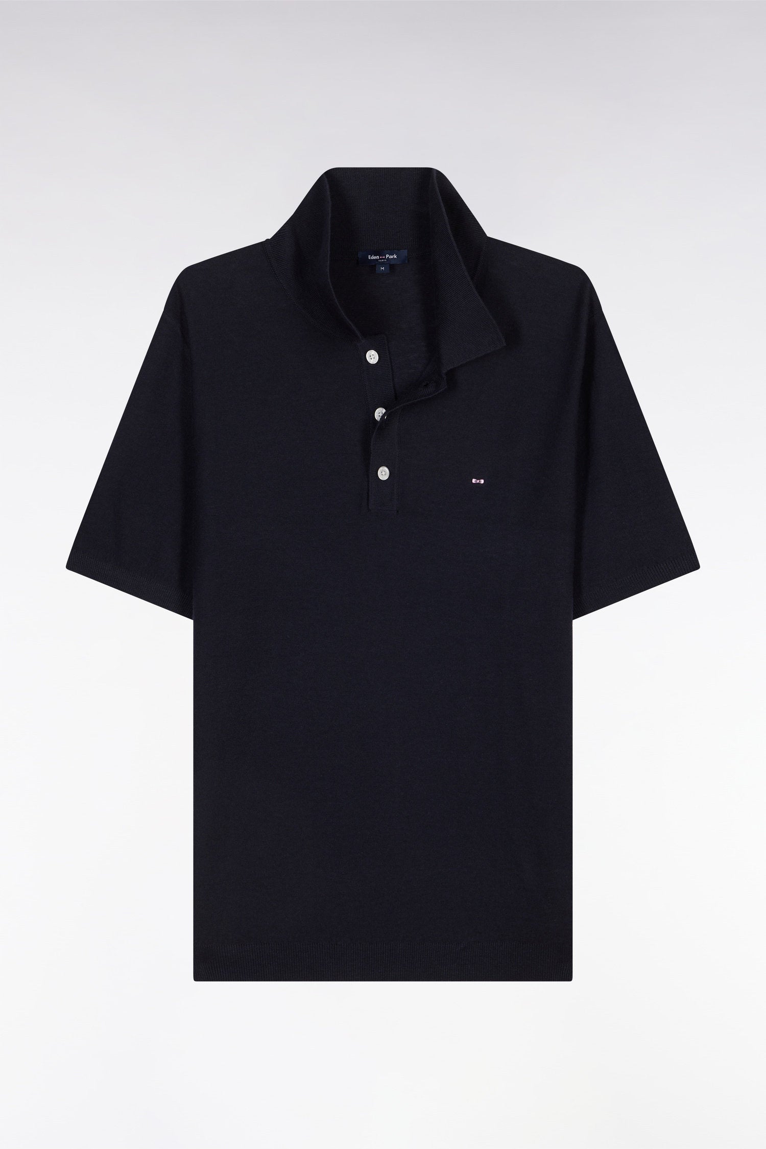 Eden Park_Straight-Fit Sleeveless Navy Polo Collar Jumper_E25MAIPU0025_BLF_02