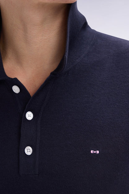 Eden Park_Straight-Fit Sleeveless Navy Polo Collar Jumper_E25MAIPU0025_BLF_03